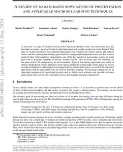 A REVIEW OF RADAR-BASED NOWCASTING OF PRECIPITATION