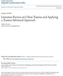 Literature Review on Urban Trauma and Applying a Trauma-Informed Approach