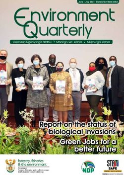 Nvironment uarterly EzemVelo Ngenyanga Ntathu Mbango wa kotara Mupo nga Kotara - Environmental Affairs