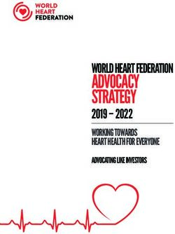 ADVOCACY STRATEGY WORLD HEART FEDERATION - ADVOCATING LIKE INVESTORS