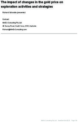 The impact of changes in the gold price on exploration activities and strategies