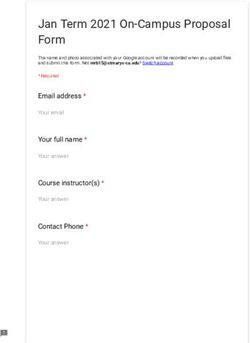 Jan Term 2021 On-Campus Proposal Form - Saint Mary's ...