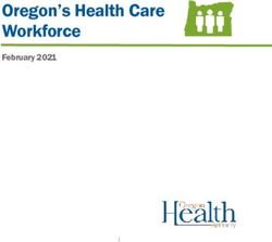 Oregon's Health Care Workforce - February 2021 - State of Oregon