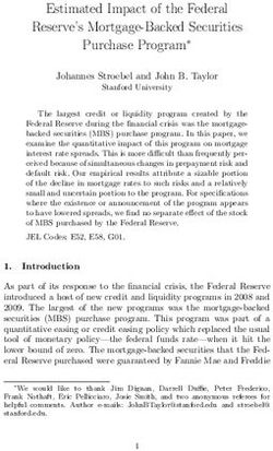 Estimated Impact of the Federal Reserve's Mortgage-Backed Securities Purchase Program
