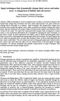 Input techniques that dynamically change their cursor activation area: A comparison of bubble and cell cursors