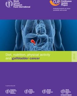 Diet, nutrition, physical activity and gallbladder cancer - Analysing research on cancer prevention and survival