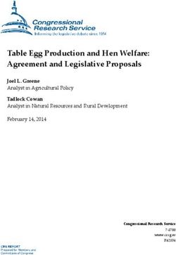 Table Egg Production and Hen Welfare: Agreement and Legislative Proposals - Joel L. Greene Analyst in Agricultural Policy Tadlock Cowan Analyst in ...