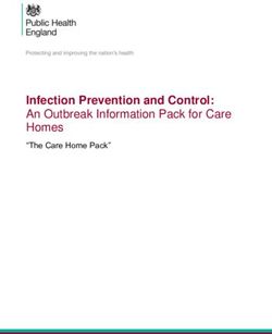 Infection Prevention and Control: An Outbreak Information Pack for Care Homes - "The Care Home Pack" - NHS England
