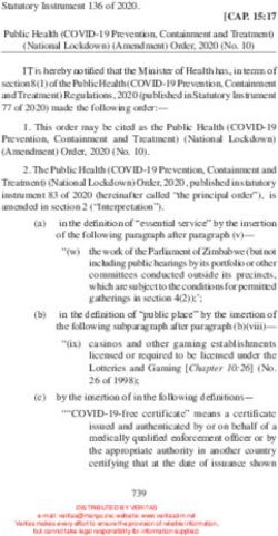 IT is hereby notified that the Minister of Health has, in terms of - Tralac