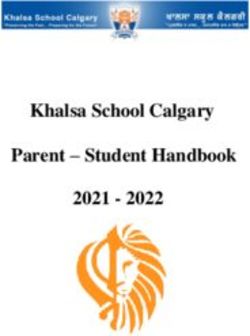 Khalsa School Calgary Parent - Student Handbook 2021 2022