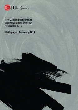 Whitepaper: February 2017 - New Zealand Retirement Village Database (NZRVD) November 2016 - JLL New Zealand