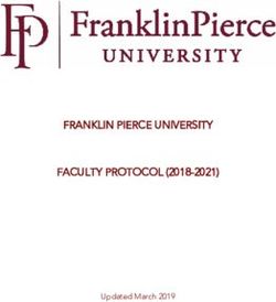 FRANKLIN PIERCE UNIVERSITY FACULTY PROTOCOL (2018-2021) - Updated March 2019 - eRaven