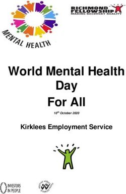 World Mental Health Day For All - Kirklees Employment Service - Richmond Fellowship