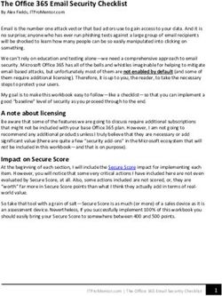 The Office 365 Email Security Checklist - By Alex Fields, ITProMentor.com