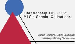 Librarianship 101 -2021 MLC's Special Collections - Charlie Simpkins ...