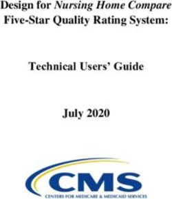 Design for Nursing Home Compare Five-Star Quality Rating System: Technical Users' Guide July 2020 - CMS