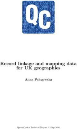 Record linkage and mapping data for UK geographies - Anna Palczewska - Leeds ...