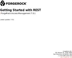 GETTING STARTED WITH REST - FORGEROCK ACCESS MANAGEMENT 7.0.1 LATEST UPDATE: 7.0.1 - FORGEROCK ACCESS MANAGEMENT ...