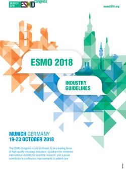 ESMO 2018 - Industry Guidelines