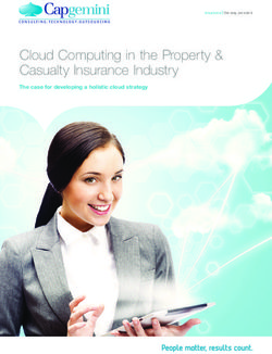 Cloud Computing in the Property & Casualty Insurance Industry - The case for developing a holistic cloud strategy
