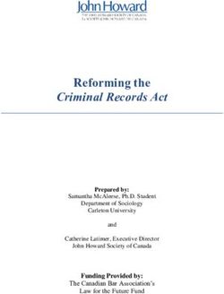 Reforming the Criminal Records Act - John Howard Society