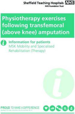 Physiotherapy Exercises Following Transfemoral (above Knee) Amputation ...