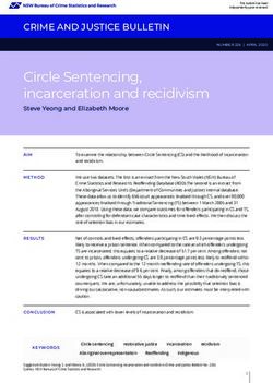 Circle Sentencing, incarceration and recidivism - NSW Bureau ...