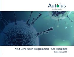 Next Generation Programmed T Cell Therapies - September, 2019 - Nasdaq: AUTL