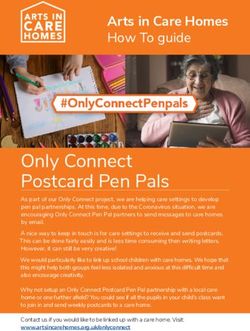 Only Connect Postcard Pen Pals - Arts in Care Homes