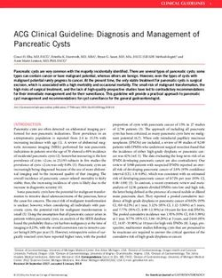 ACG Clinical Guideline: Diagnosis And Management Of Pancreatic Cysts ...