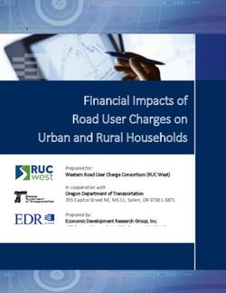Financial Impacts of Road User Charges on Urban and Rural Households - EBP | US