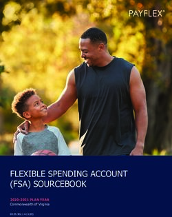 FLEXIBLE SPENDING ACCOUNT (FSA) SOURCEBOOK - 2020-2021 PLAN YEAR Commonwealth of Virginia - Virginia ...