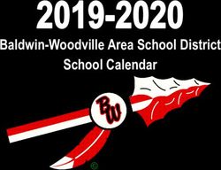 Baldwin-Woodville Area School District School Calendar