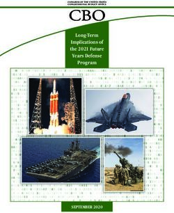 Long-Term Implications of the 2021 Future Years Defense Program - SEPTEMBER 2020