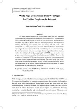 White Page Construction from Web Pages for Finding People on the Internet