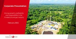 Corporate Presentation - February 2021 Driving growth, profitability and responsibility in the - Touchstone Exploration