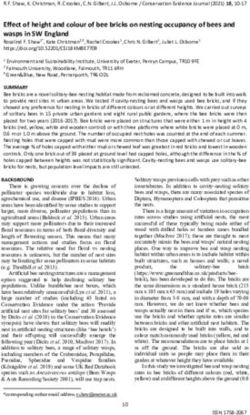 Effect of height and colour of bee bricks on nesting occupancy of bees and wasps in SW England
