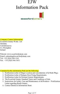EJW Information Pack - Essexford Joinery