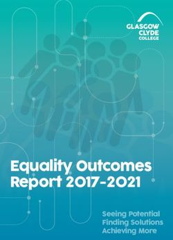 Equality Outcomes Report 2017-2021 - Glasgow Clyde College
