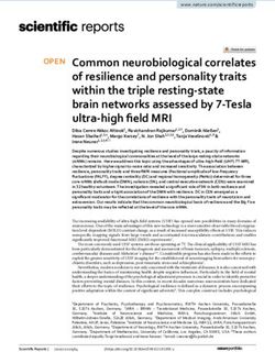 Common neurobiological correlates of resilience and personality traits within the triple resting state brain networks assessed by 7 Tesla ...