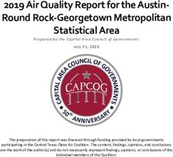 2019 Air Quality Report for the Austin-Round Rock-Georgetown Metropolitan Statistical Area - CapCOG