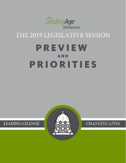 2019 LEGISLATIVE SESSION PREVIEW AND PRIORITIES - LeadingAge ...