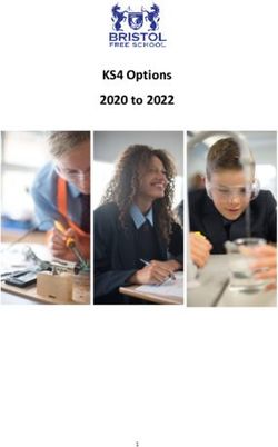 KS4 Options 2020 to 2022 - Bristol Free School