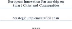 European Innovation Partnership on Smart Cities and Communities Strategic Implementation Plan