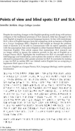 Points of view and blind spots: ELF and SLA