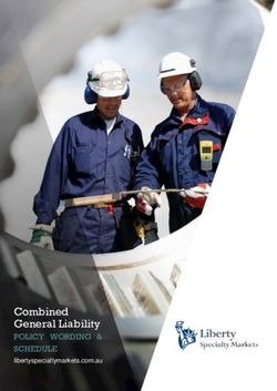 Combined General Liability - POLICY WORDING & SCHEDULE libertyspecialtymarkets.com.au - Marsh Sport