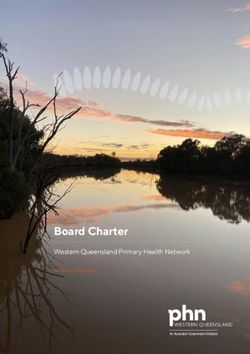 Board Charter Western Queensland Primary Health Network - WESTERN QUEENSLAND - Western Queensland PHN
