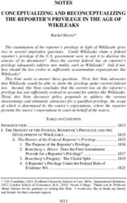 NOTES CONCEPTUALIZING AND RECONCEPTUALIZING THE REPORTER'S PRIVILEGE IN THE AGE OF WIKILEAKS