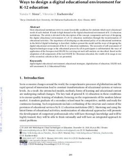 Ways to design a digital educational environment for K-12 education