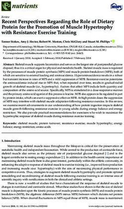 Recent Perspectives Regarding the Role of Dietary Protein for the Promotion of Muscle Hypertrophy with Resistance Exercise Training - MDPI